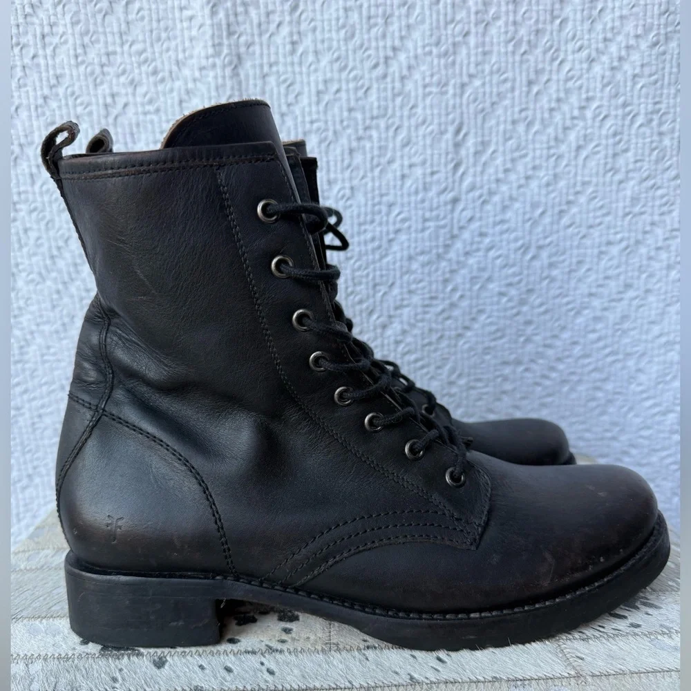 Frye Veronica Flex Combat Boot in Antique Brown Size 11 - Picture 1 of 9